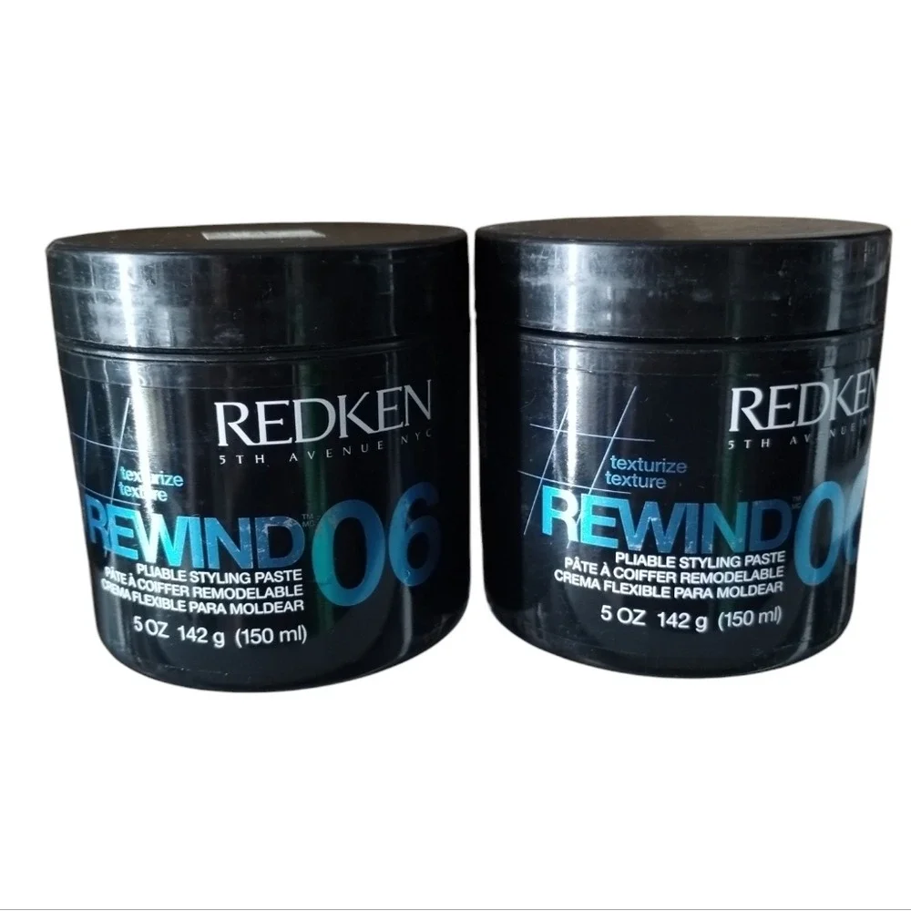 Redken‎ Mens Rewind 06 Pliable Styling Paste 2pcs Old packaging Full size Rare
